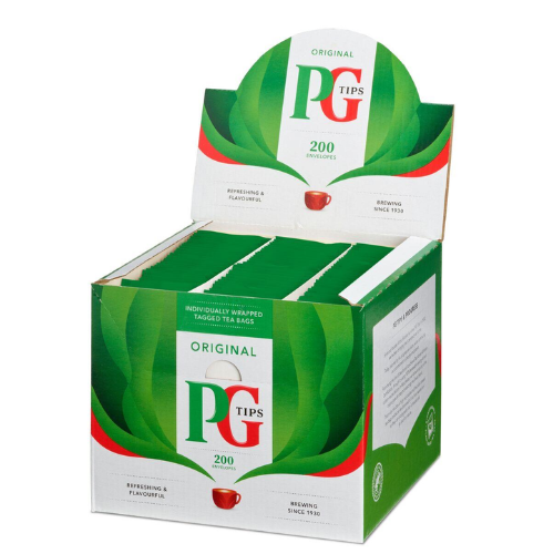 PG Tips Enveloped Tea Bags (200 Pack)